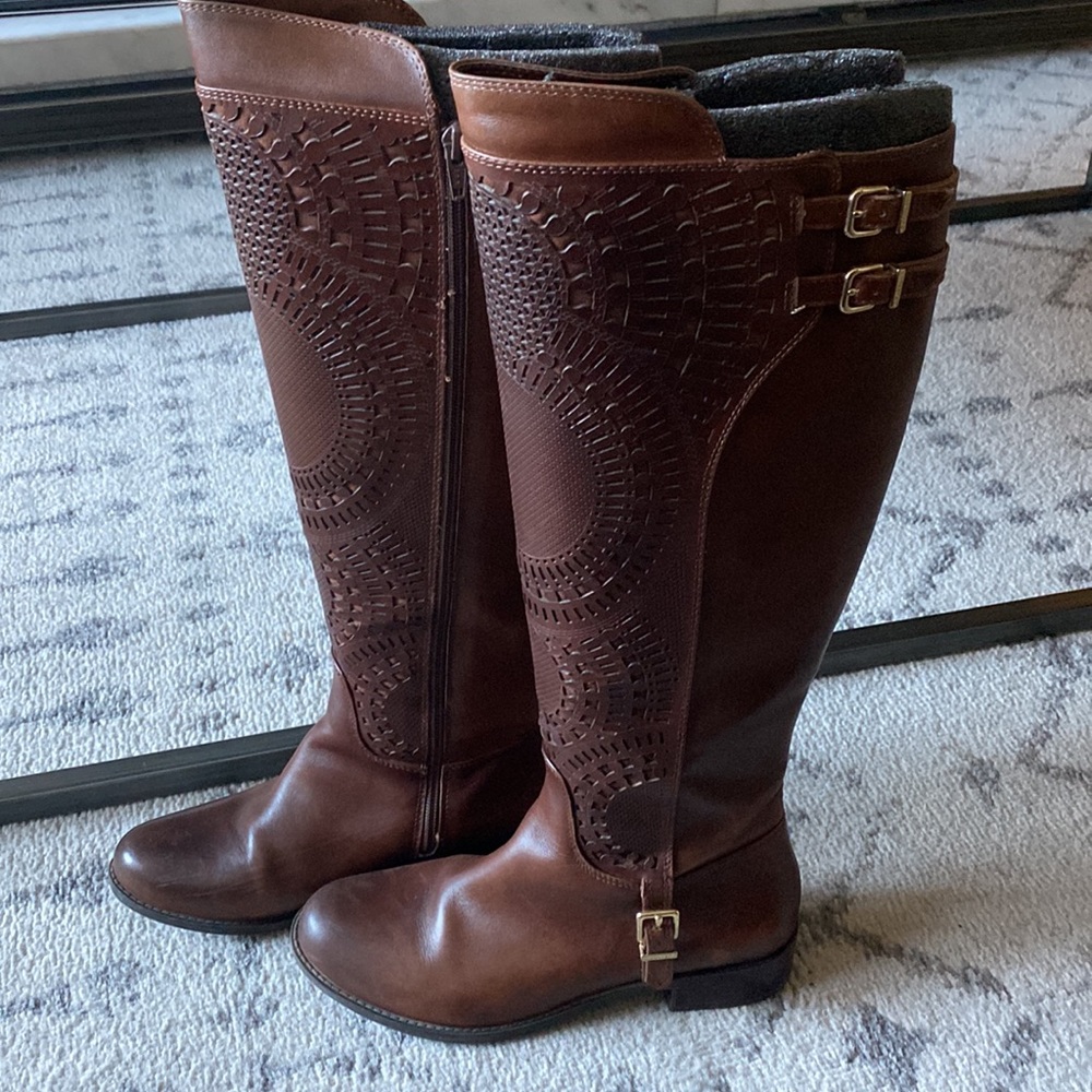 Gianni Bini leather Ellison Riding Boots